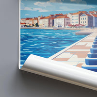 Zadar Poster | Croatia Wall Art | Mediterranean Decor