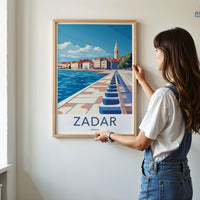 Zadar Poster | Croatia Wall Art | Mediterranean Decor