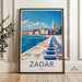 Zadar Poster | Croatia Wall Art | Mediterranean Decor