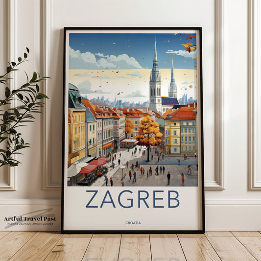 Zagreb Poster - Croatia Wall Art