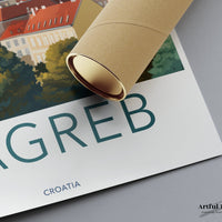 Zagreb Poster - Croatia Wall Art