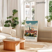 Zagreb Poster - Croatia Wall Art