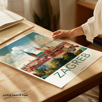 Zagreb Poster - Croatia Wall Art