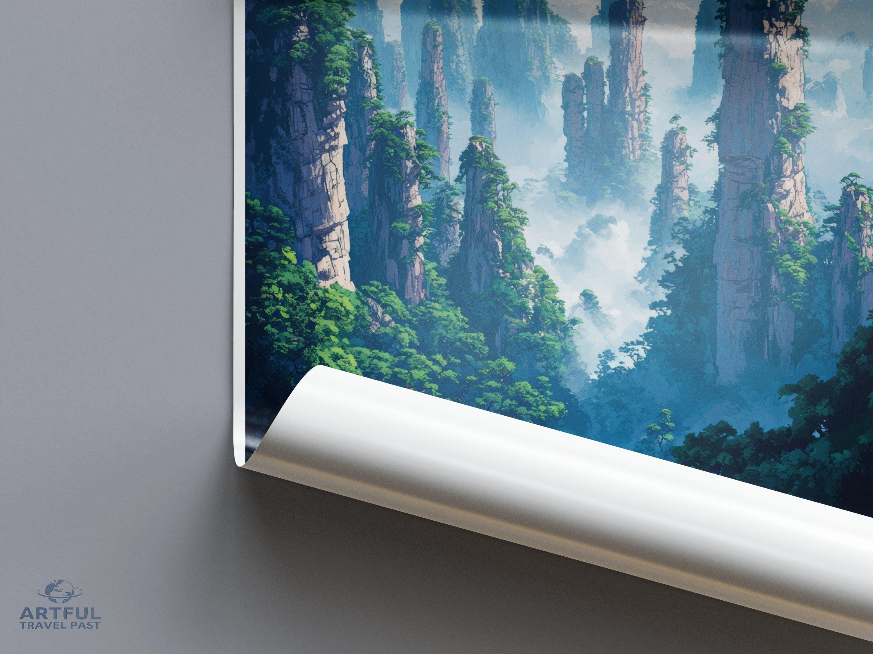 Zhangjiajie National Park Poster | China Wall Art