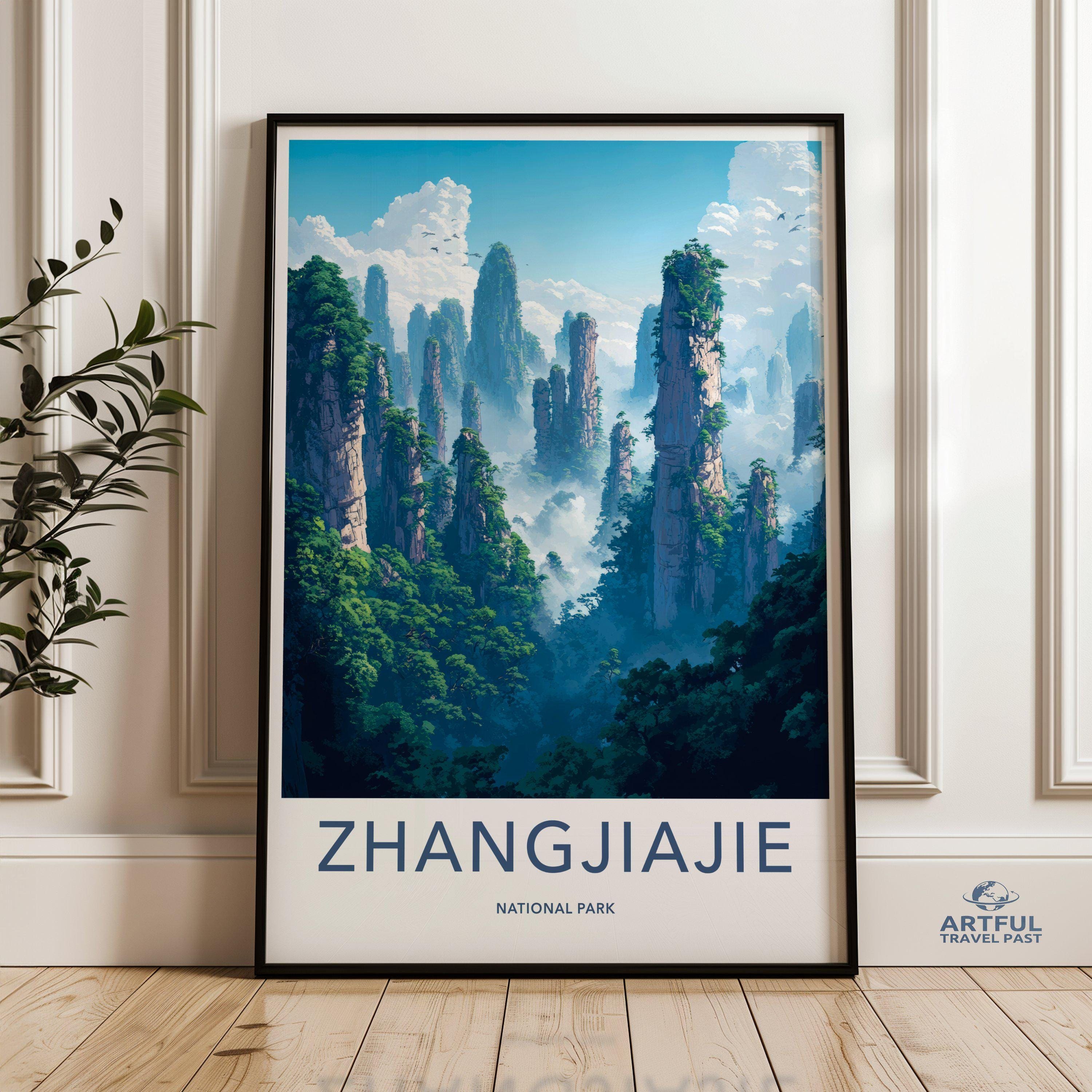 Zhangjiajie National Park Poster | China Wall Art