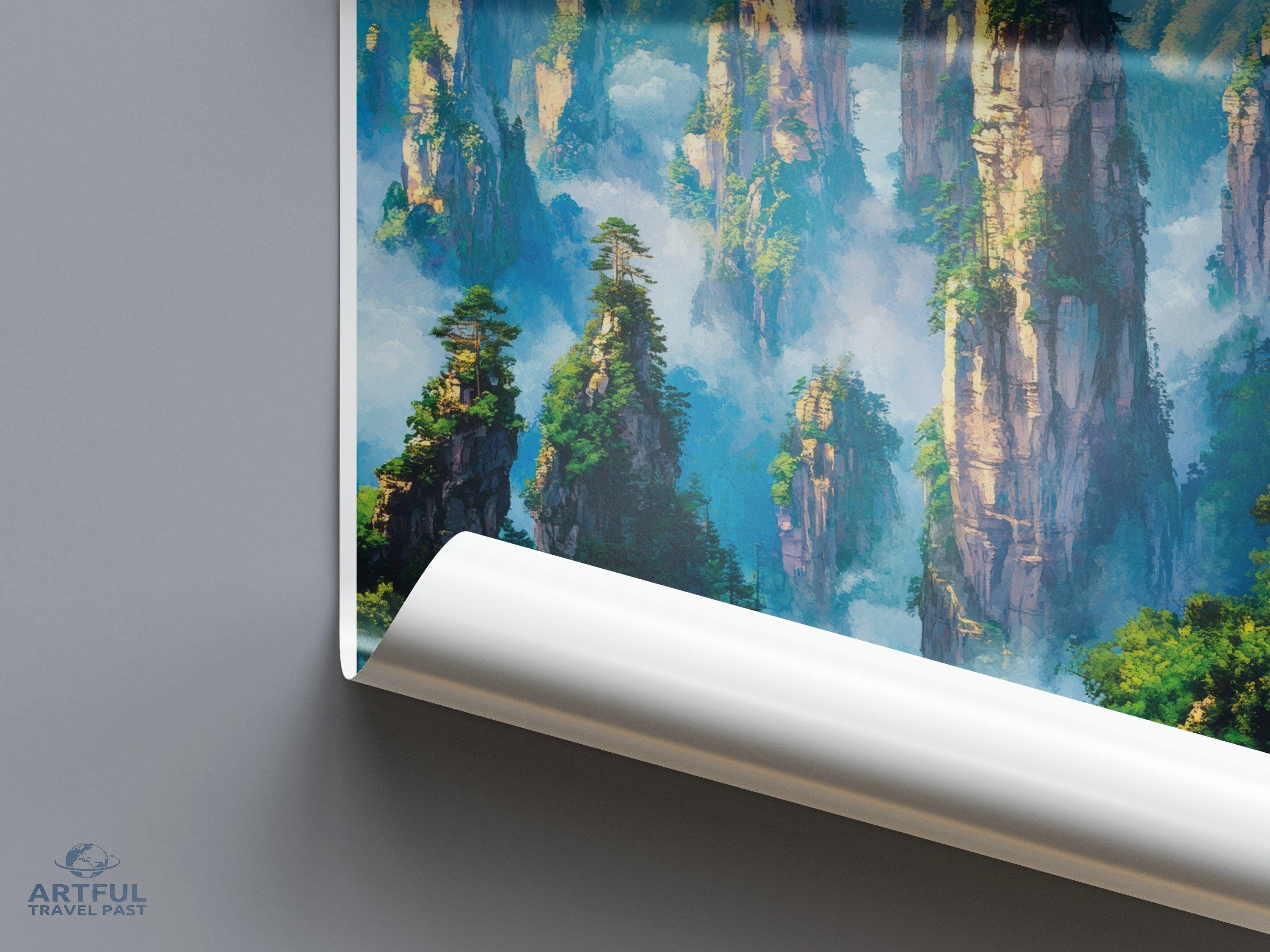 Zhangjiajie National Park Poster | China Wall Art