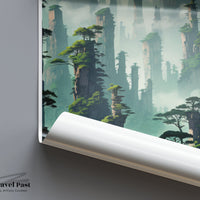 Zhangjiajie Poster | China Wall Art | Asia Decor