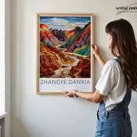 Zhangye Danxia Poster - China Wall Art