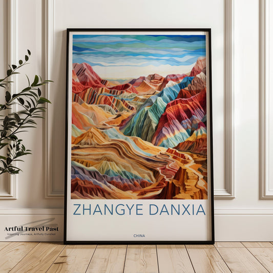 Zhangye Danxia Poster - China Wall Art