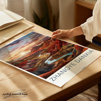 Zhangye Danxia Poster | China Wall Art | Asia Decor