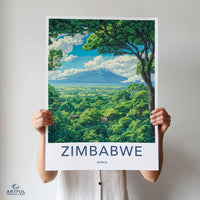 Zimbabwe Poster - Africa Wall Art