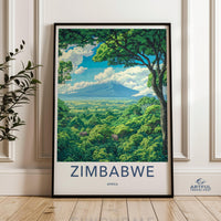 Zimbabwe Poster - Africa Wall Art