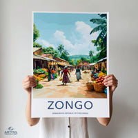 Zongo Poster | Democratic Republic of the Congo Africa Wall Art