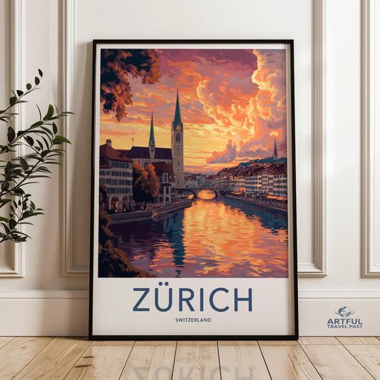 Zurich Poster - Switzerland Wall Art
