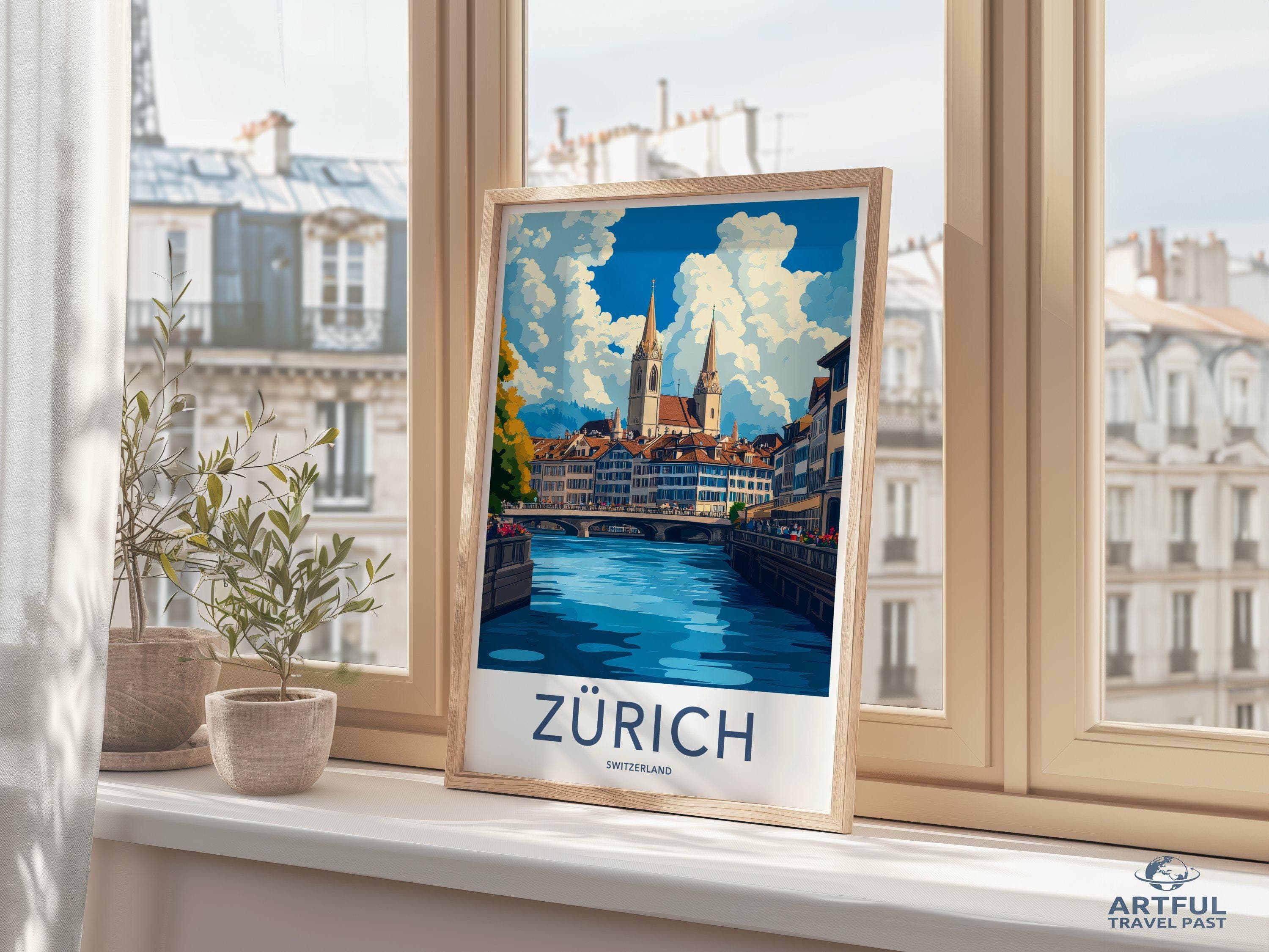 Zurich Poster - Switzerland Wall Art