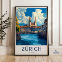 Zurich Poster - Switzerland Wall Art