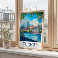 Zurich Poster - Switzerland Wall Art