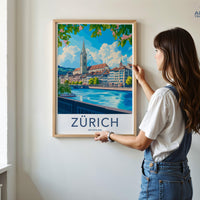 Zurich Poster - Switzerland Wall Art