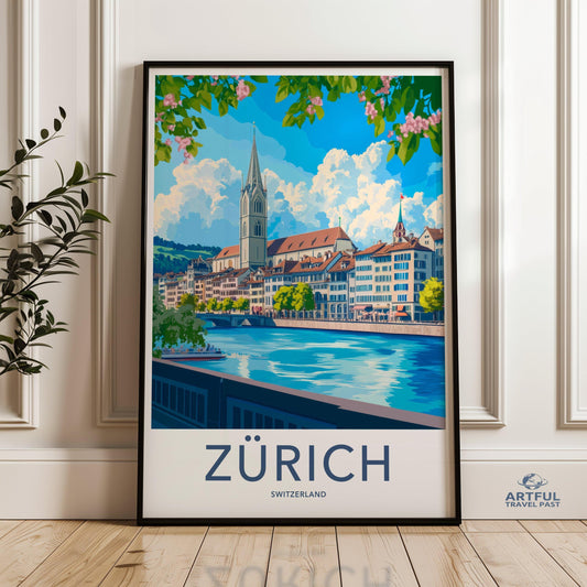 Zurich Poster - Switzerland Wall Art