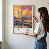Zurich Poster - Switzerland Wall Art