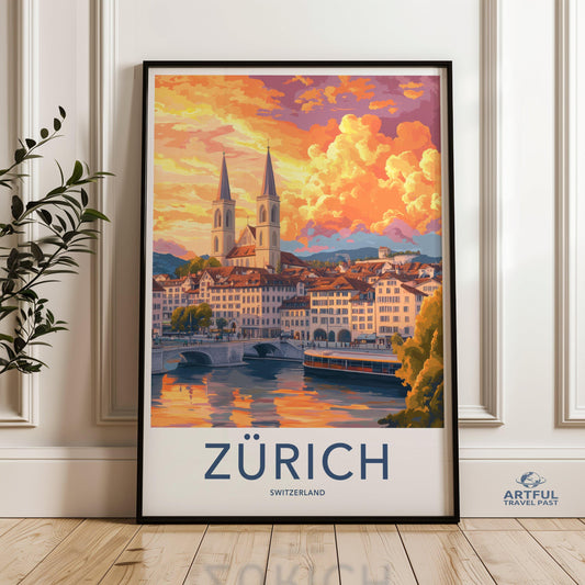 Zurich Poster - Switzerland Wall Art